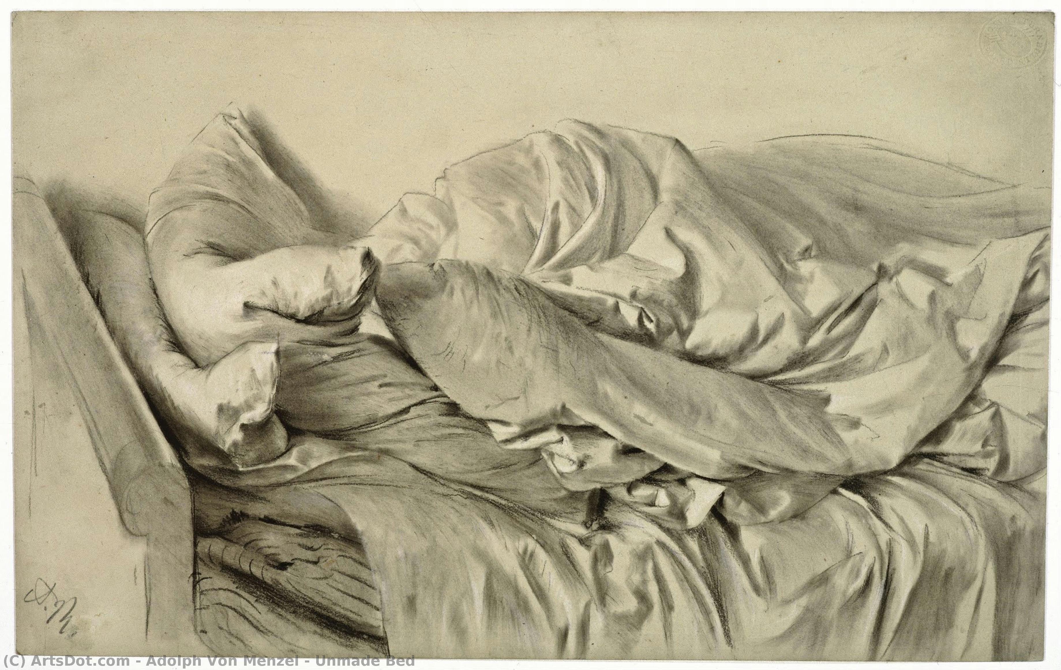 Unmade Bed — Adolph Von Menzel