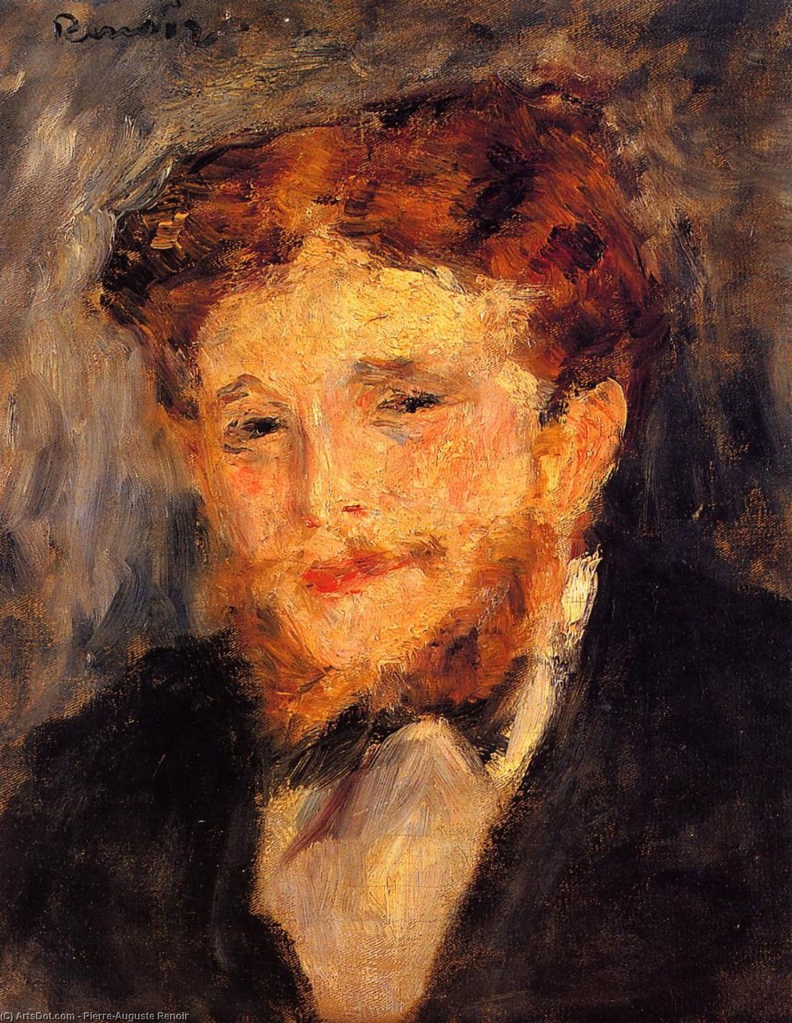Portrait Of Eugene Pierre Lestringuez — Pierre-auguste Renoir