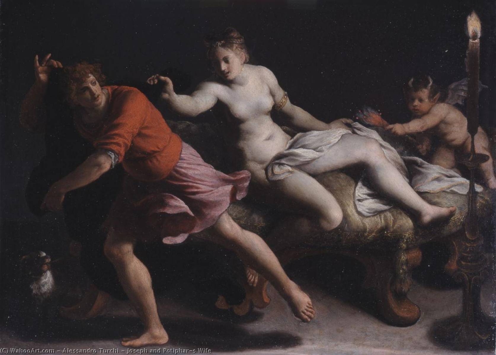 Joseph And Potiphar's Wife — Alessandro Turchi