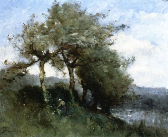 Landscape With Woman — Paul Désiré Trouillebert