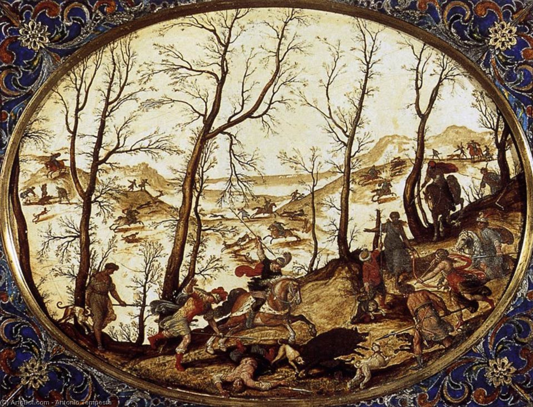 The Death Of Adonis — Antonio Tempesta