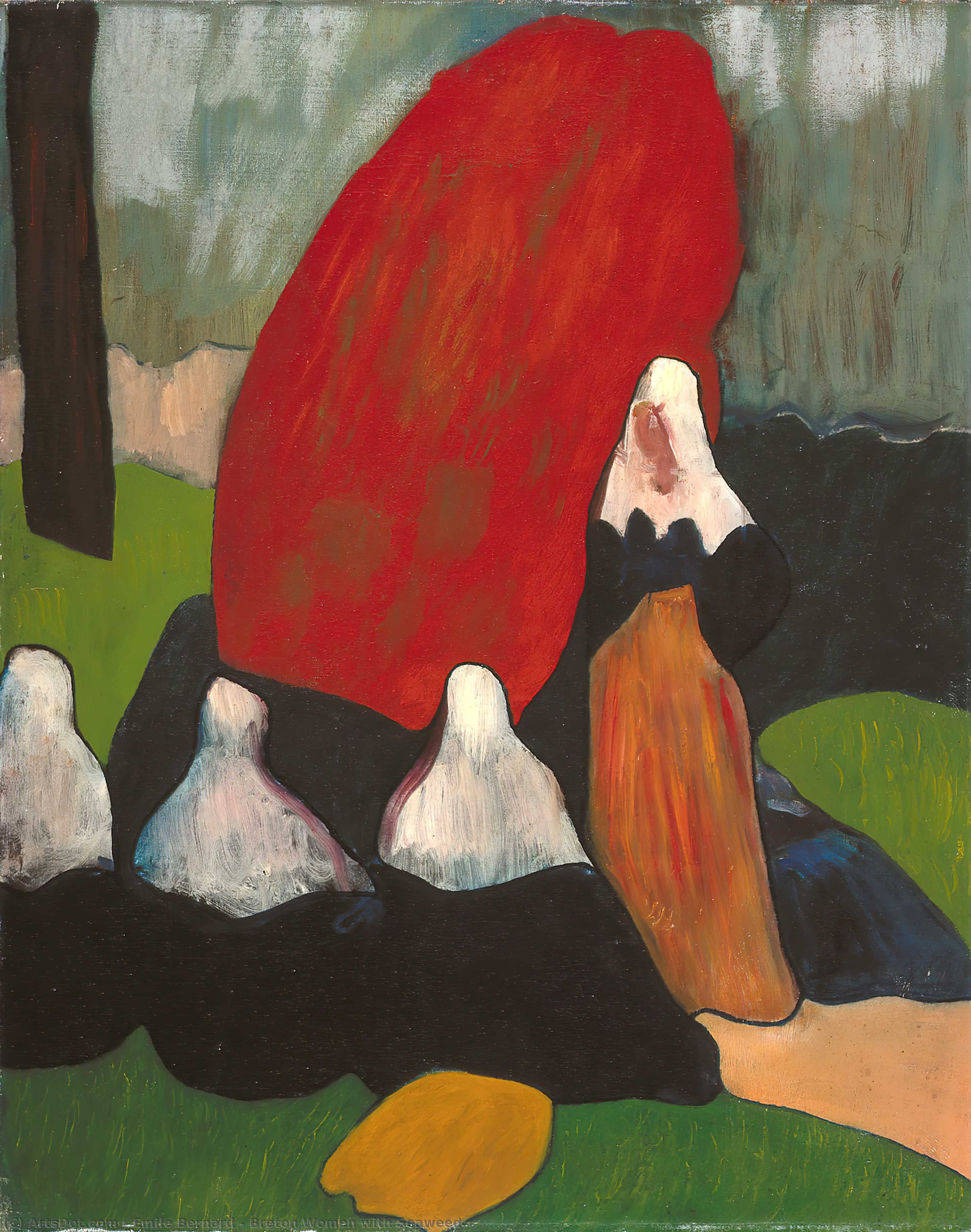 Breton Women With Seaweed — Émile Bernard