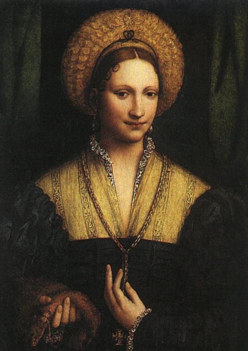 Porträt Einer Dame 1525 — Bernardino Luini
