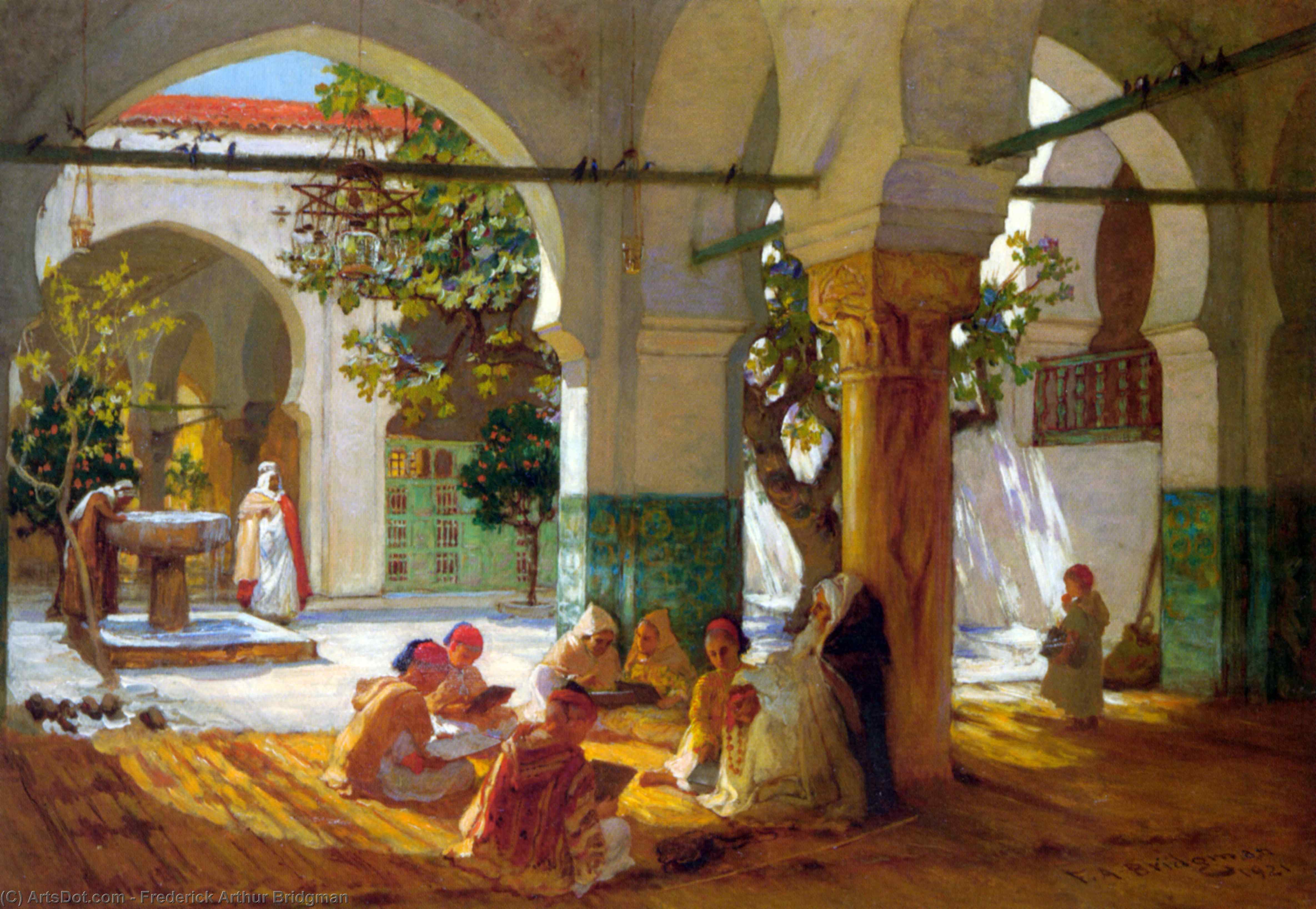 Learning The Qu'ran — Frederick Arthur Bridgman