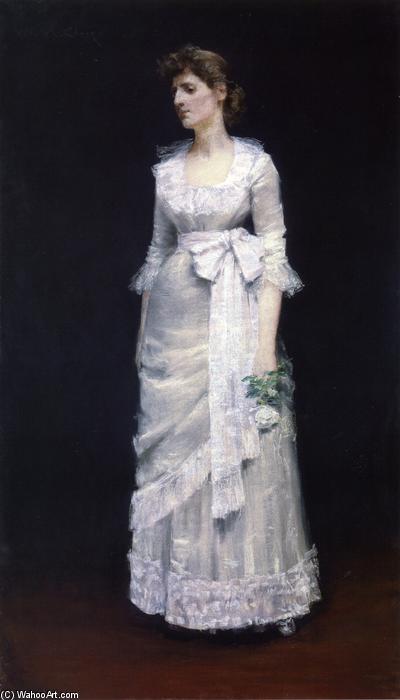 Lady In White Gown — William Merritt Chase