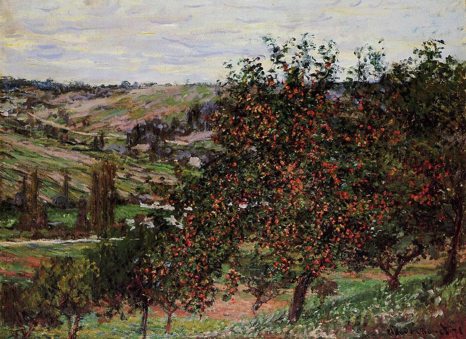 Apple Trees Near Vetheuil — Claude Monet