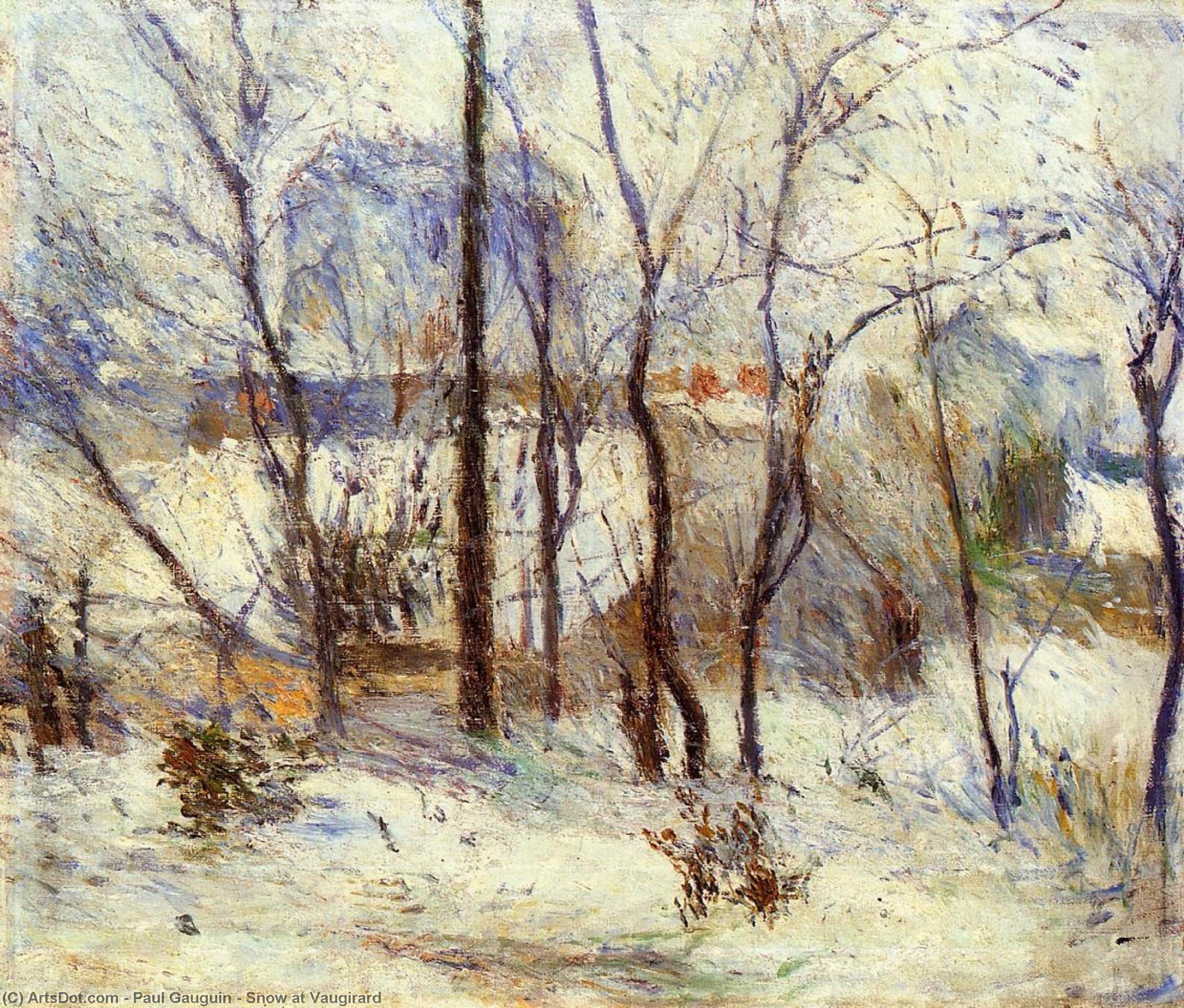 Snow At Vaugirard — Eugène Henri Paul Gauguin