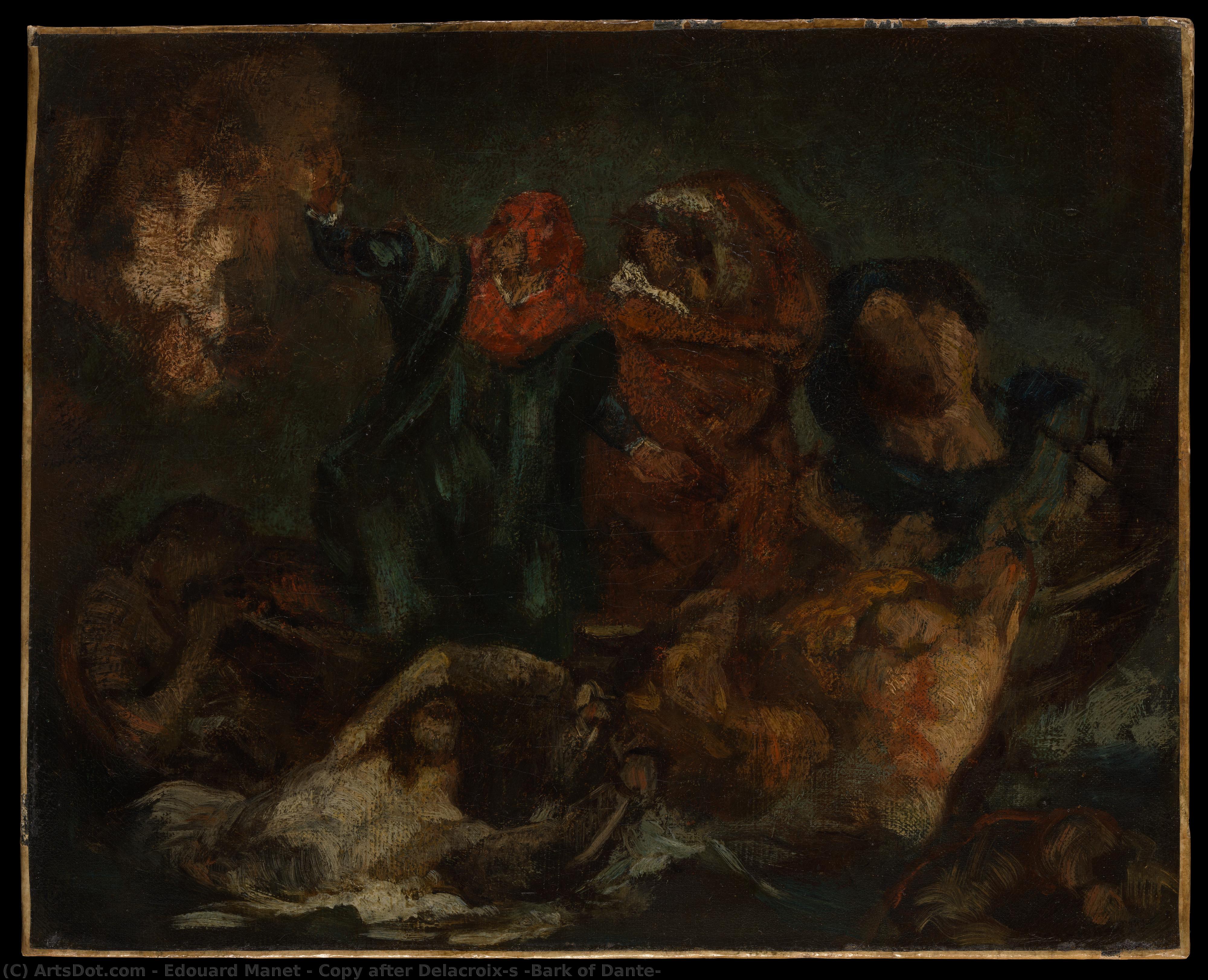 Copy After Delacroix's "bark Of Dante" — Édouard Manet