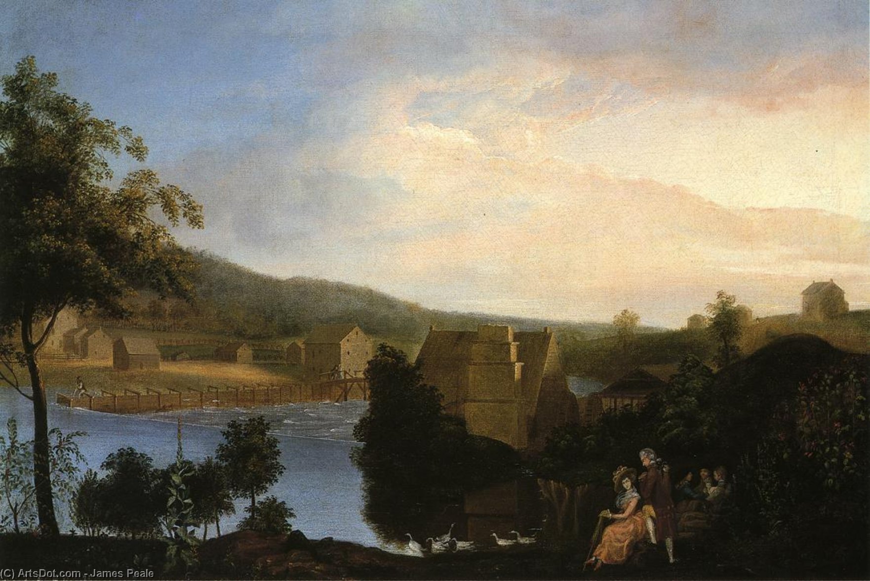 Pleasure Party By A Mill — James Peale