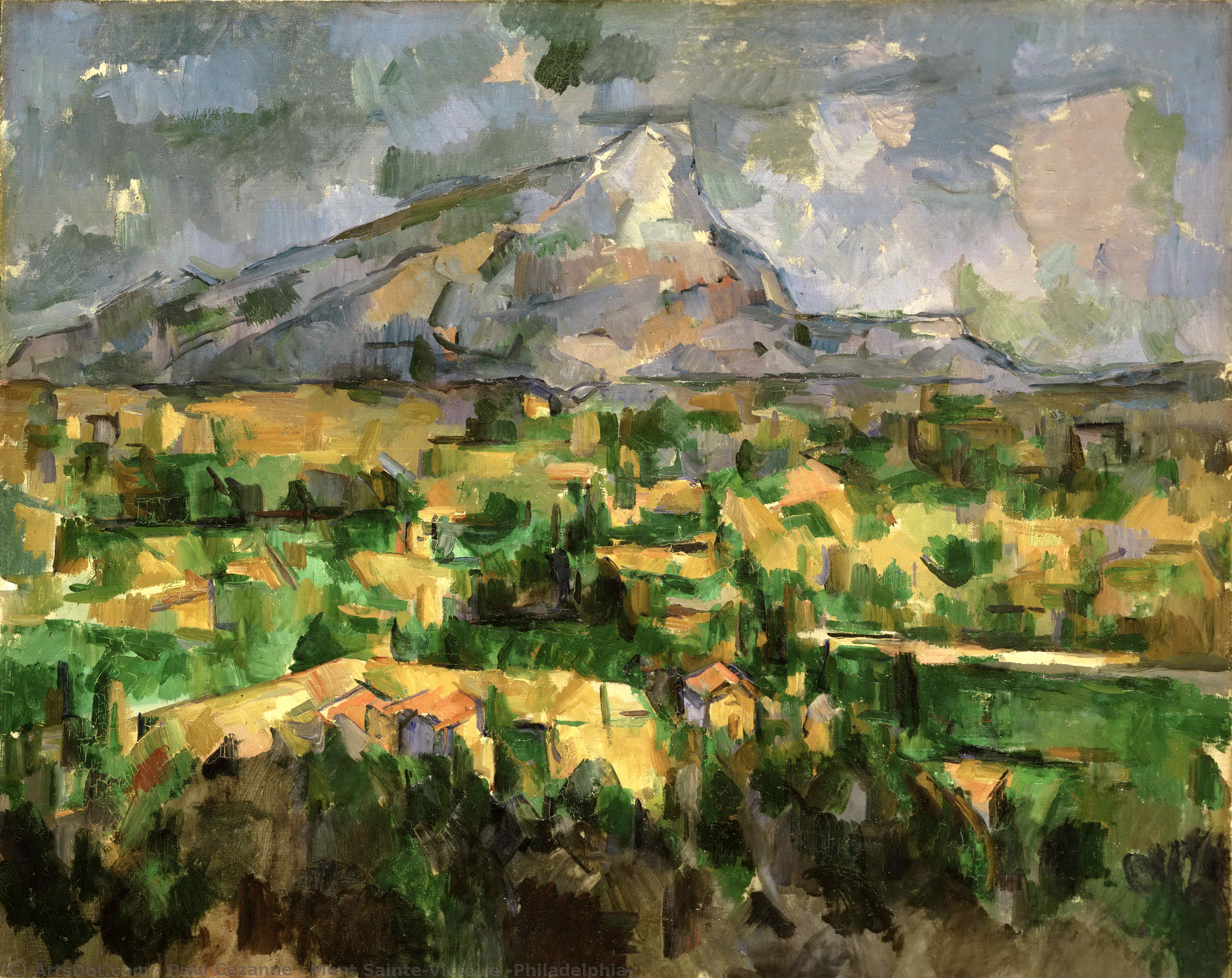 Mont Sainte-victoire (philadelphia) — Paul Cézanne