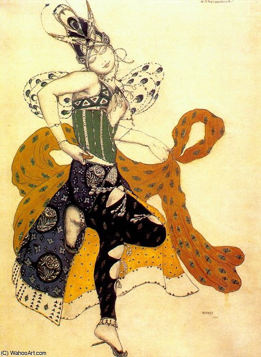 La Peri Natasha Trouhanova As The Peri — Léon Bakst