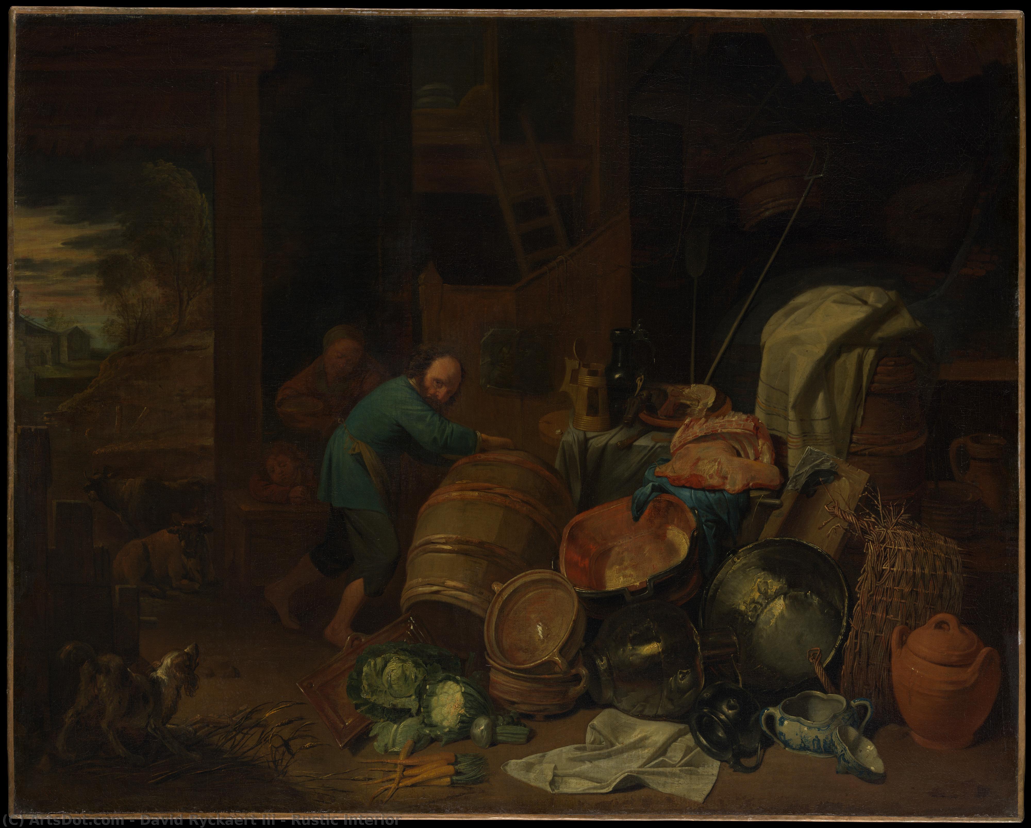 Rustic Interior — David Ryckaert Iii