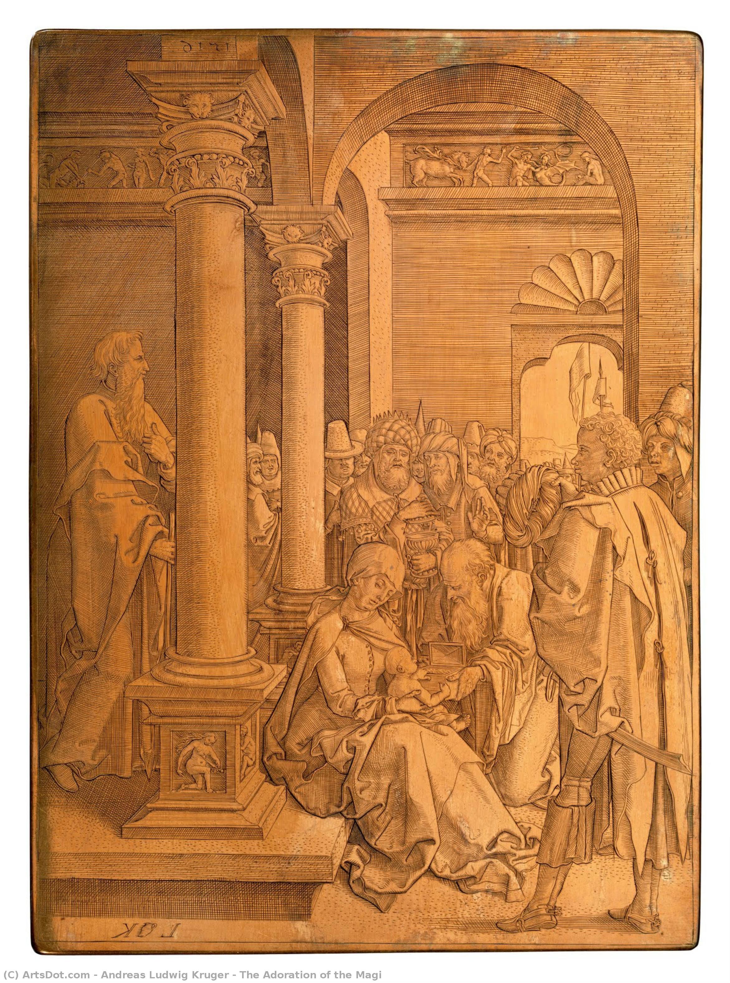 The Adoration Of The Magi — Andreas Ludwig Kruger