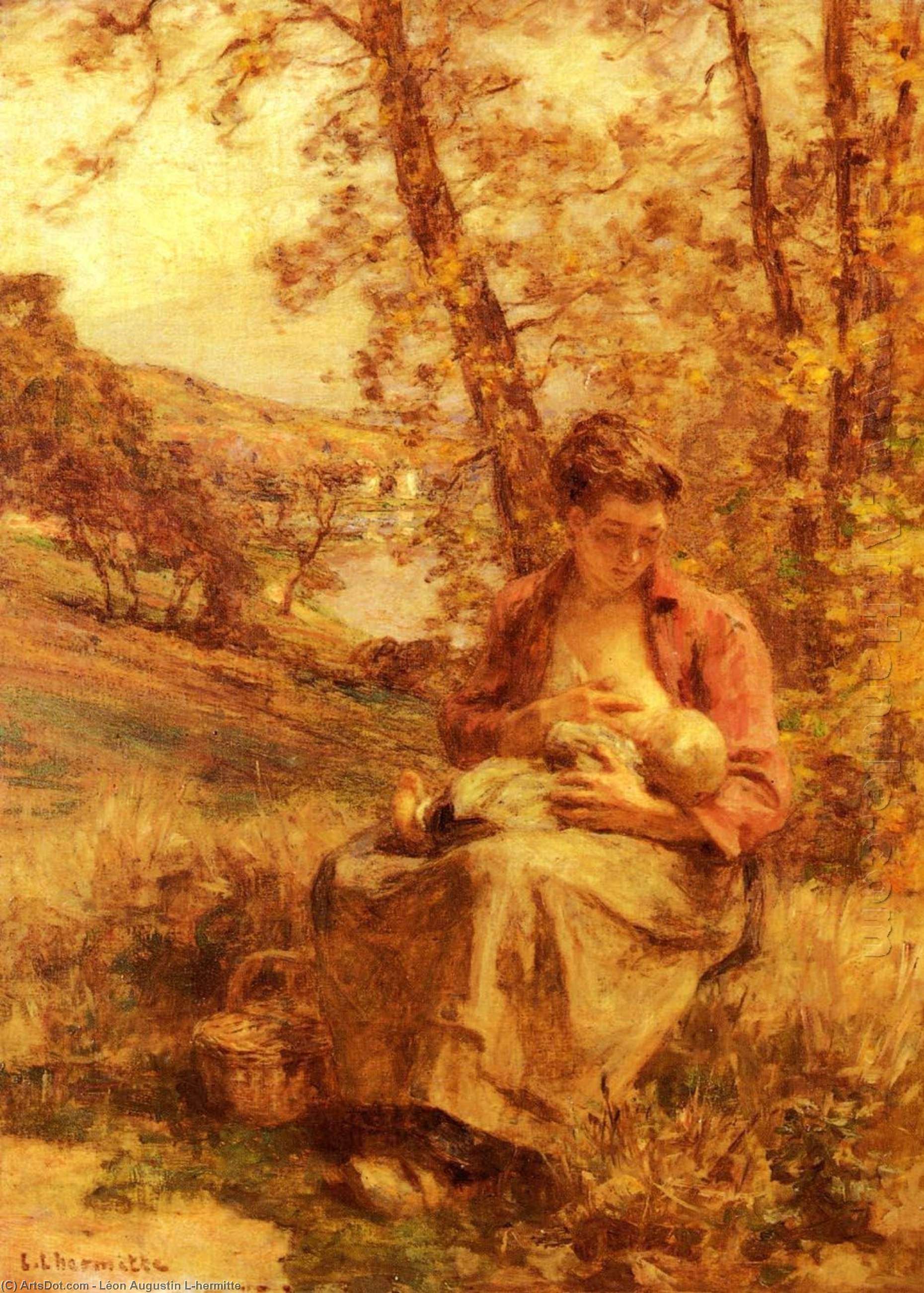 Jeune Mère — Léon Augustin L'hermitte