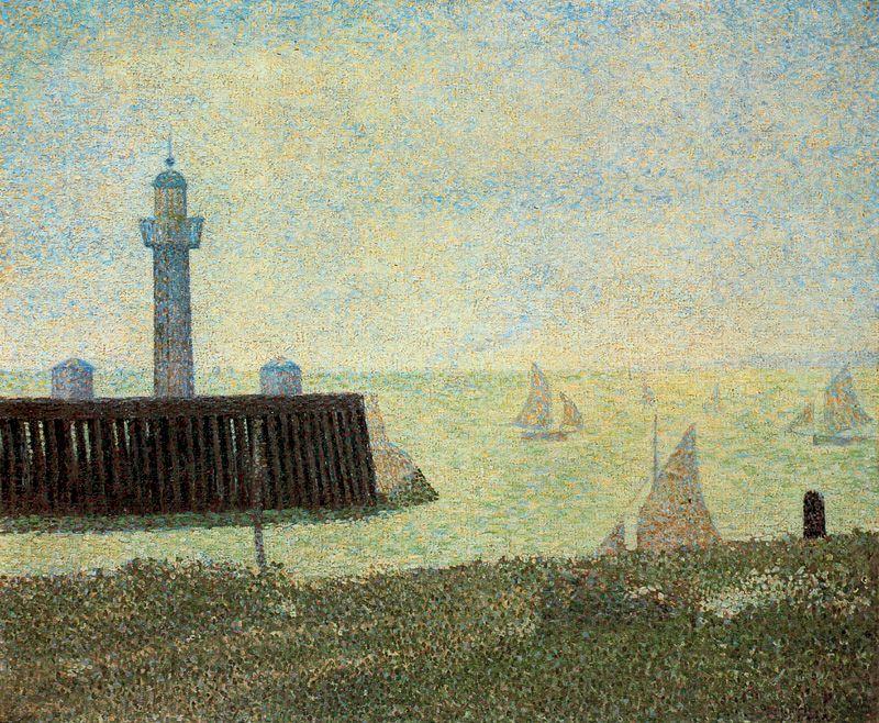 End Of The Jetty, Honfleur — Georges Seurat