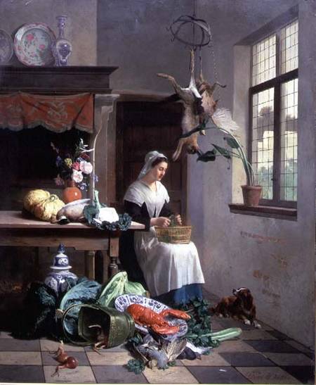 A Maid In The Kitchen — David Emile Joseph De Noter