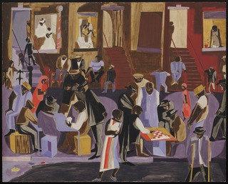Street Shadows — Jacob Lawrence