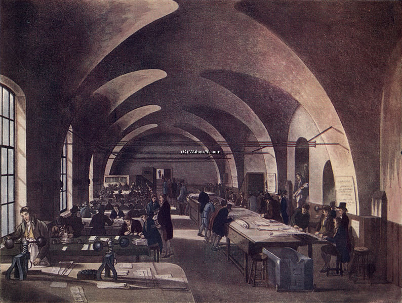 Stamp Office, Somerset House — William Henry Pyne
