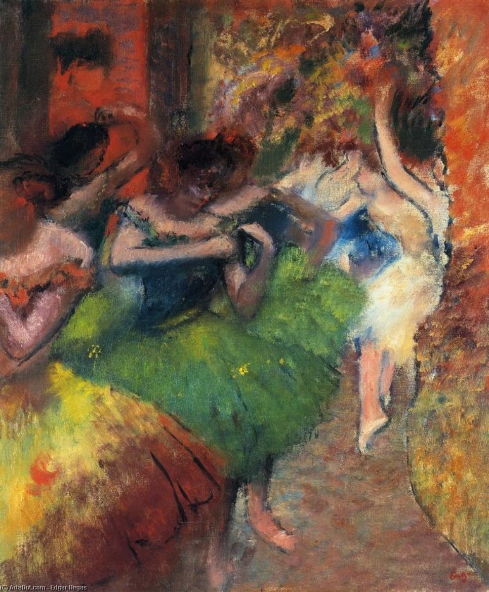 Dancers In The Wings — Edgar Degas