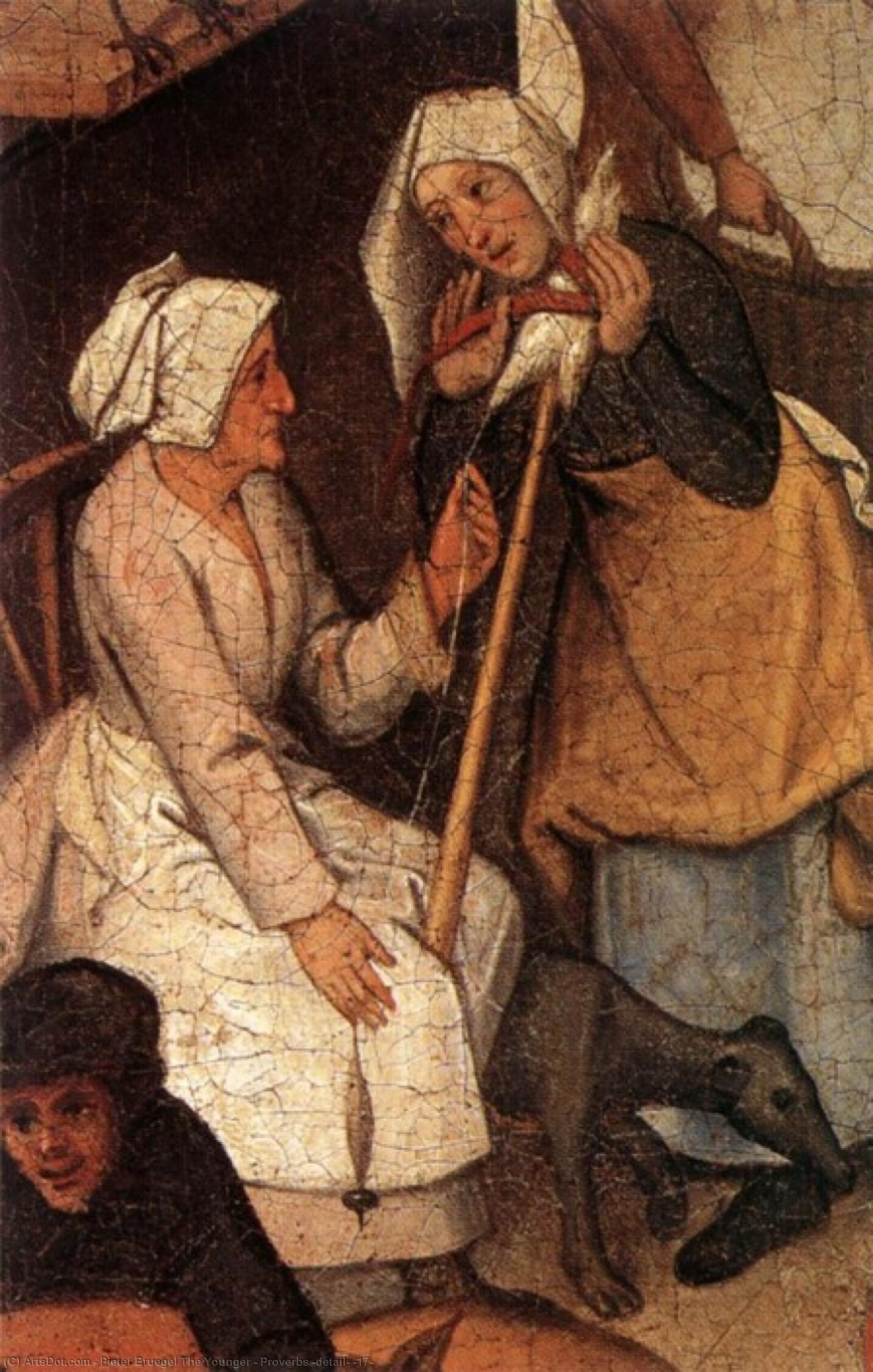 Proverbs (detail) (17) — Pieter Bruegel The Younger