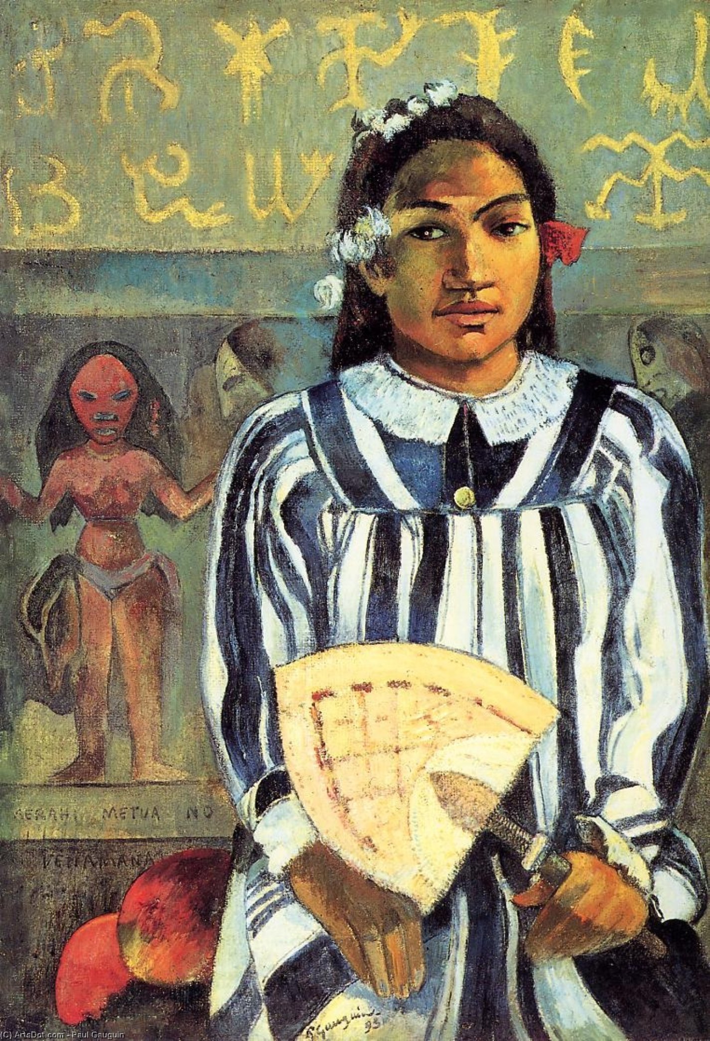 Marahi Metua No Tehamana (also Known As Tehamana Has Many Ancestors) — Eugène Henri Paul Gauguin