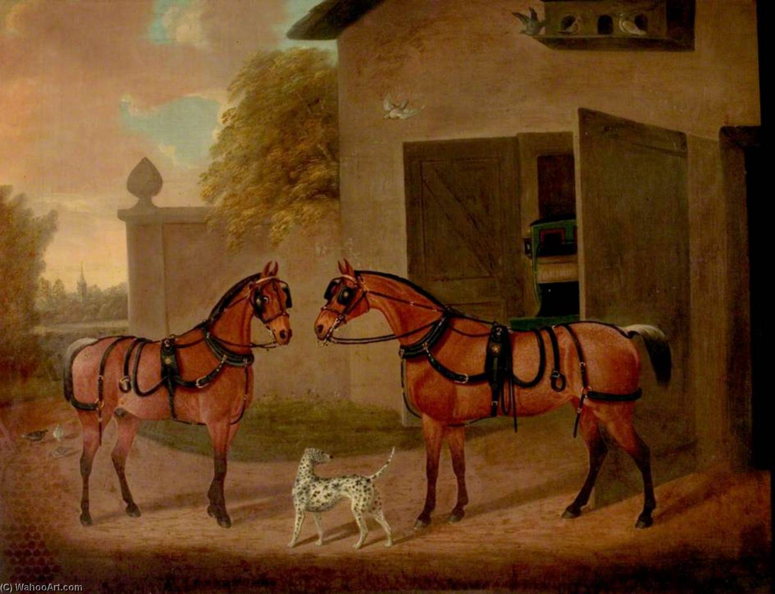 Carriages, Horses And Dogs — Clifton Tomson
