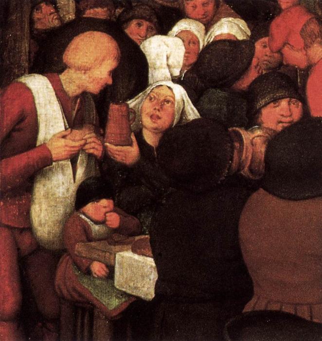 Peasant Wedding (detail) — Pieter Bruegel The Elder