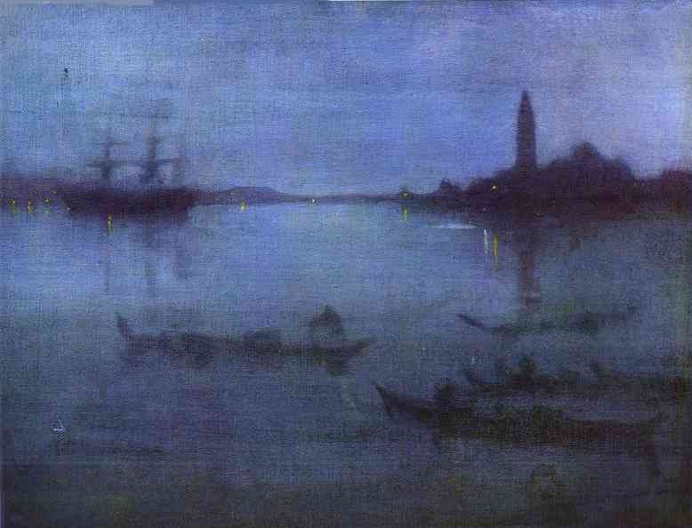 Nocturne In Blue And Silver; The Lagoon, Venice — James Abbott Mcneill Whistler