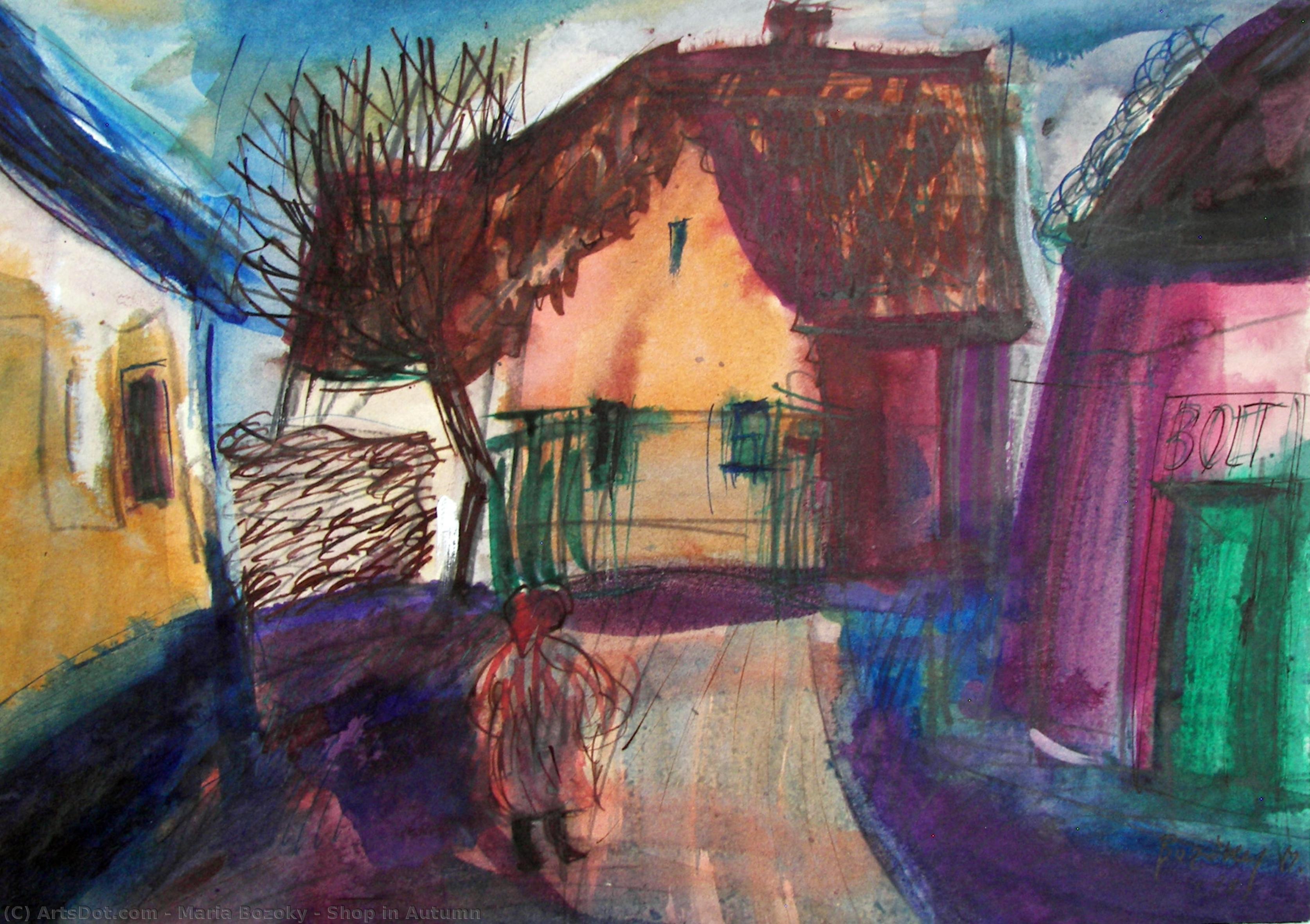 Shop In Autumn — Mária Bozóky