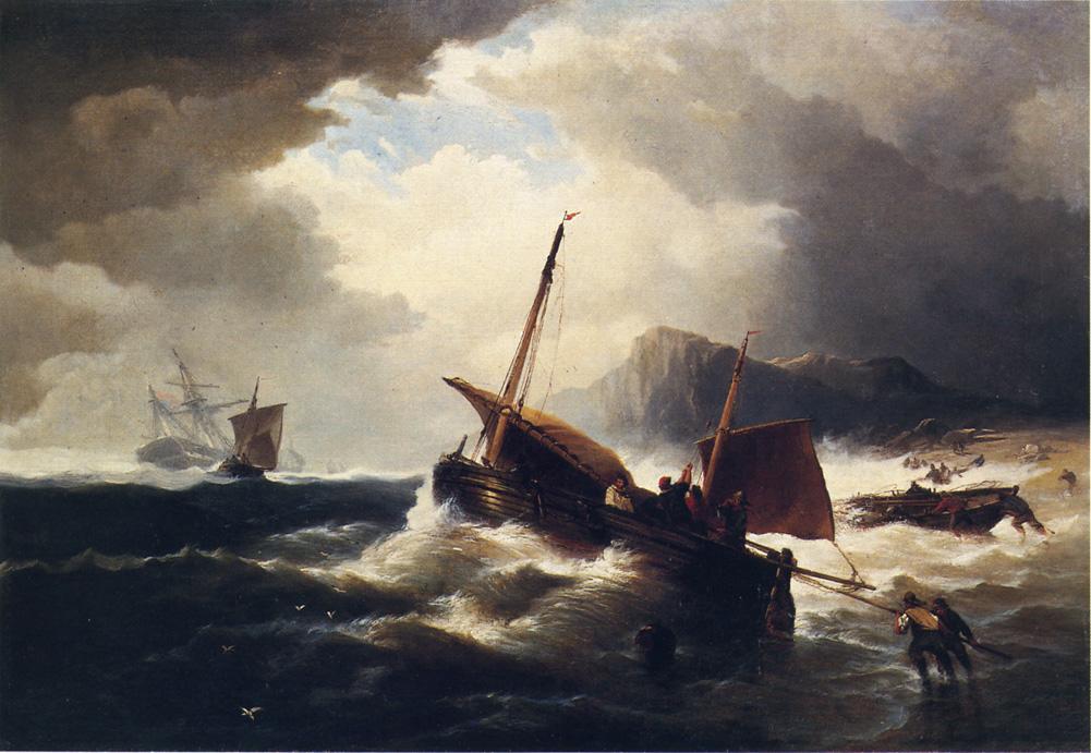 The Morning After The Wreck — Edward Moran