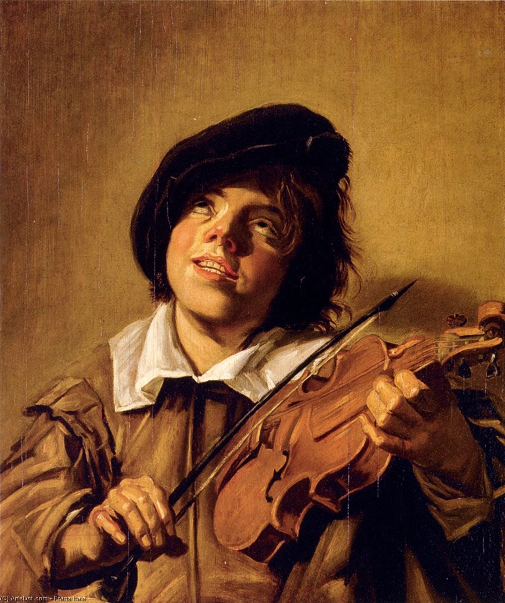 Boy Playing A Violin — Frans Hals I