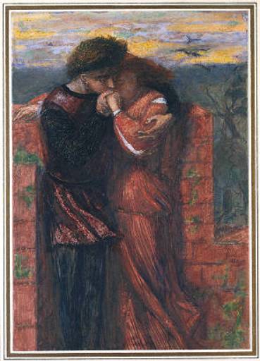Carlisle Wall (also Known As The Lovers) — Dante Gabriel Rossetti