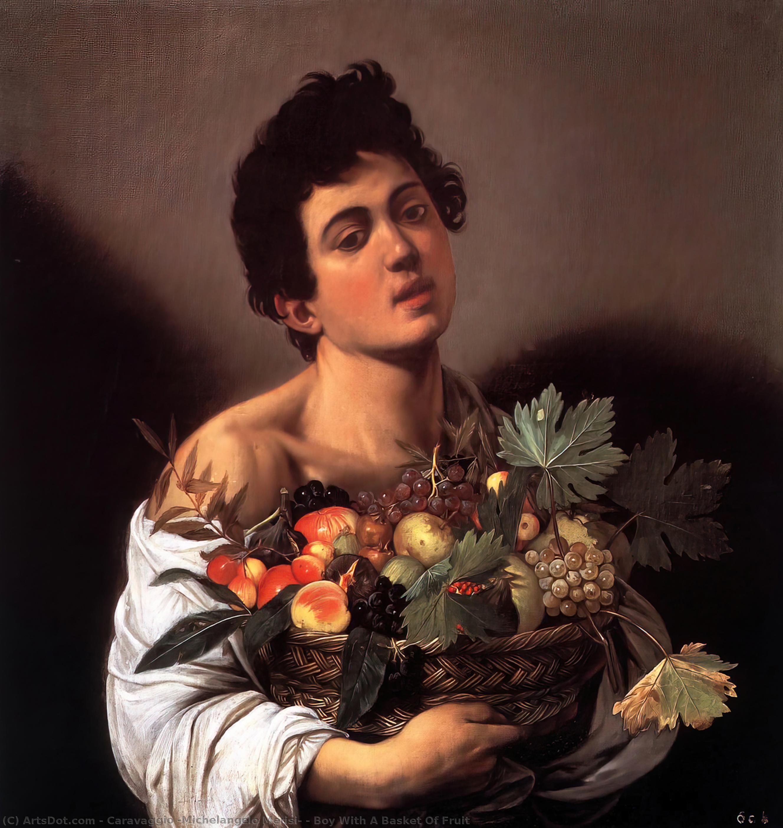 Boy With A Basket Of Fruit — Caravaggio