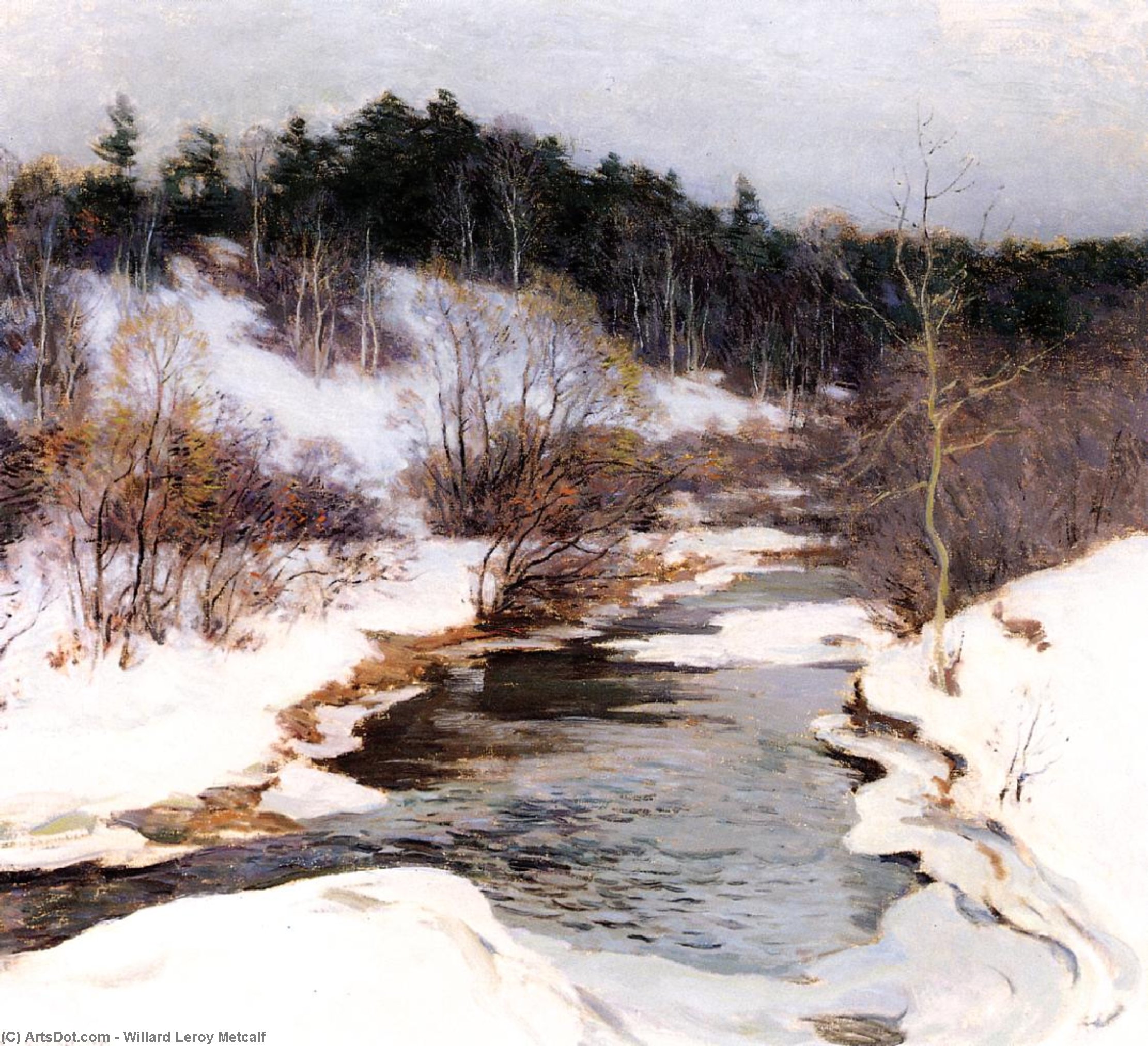 The Frozen Pool, March — Willard Leroy Metcalf