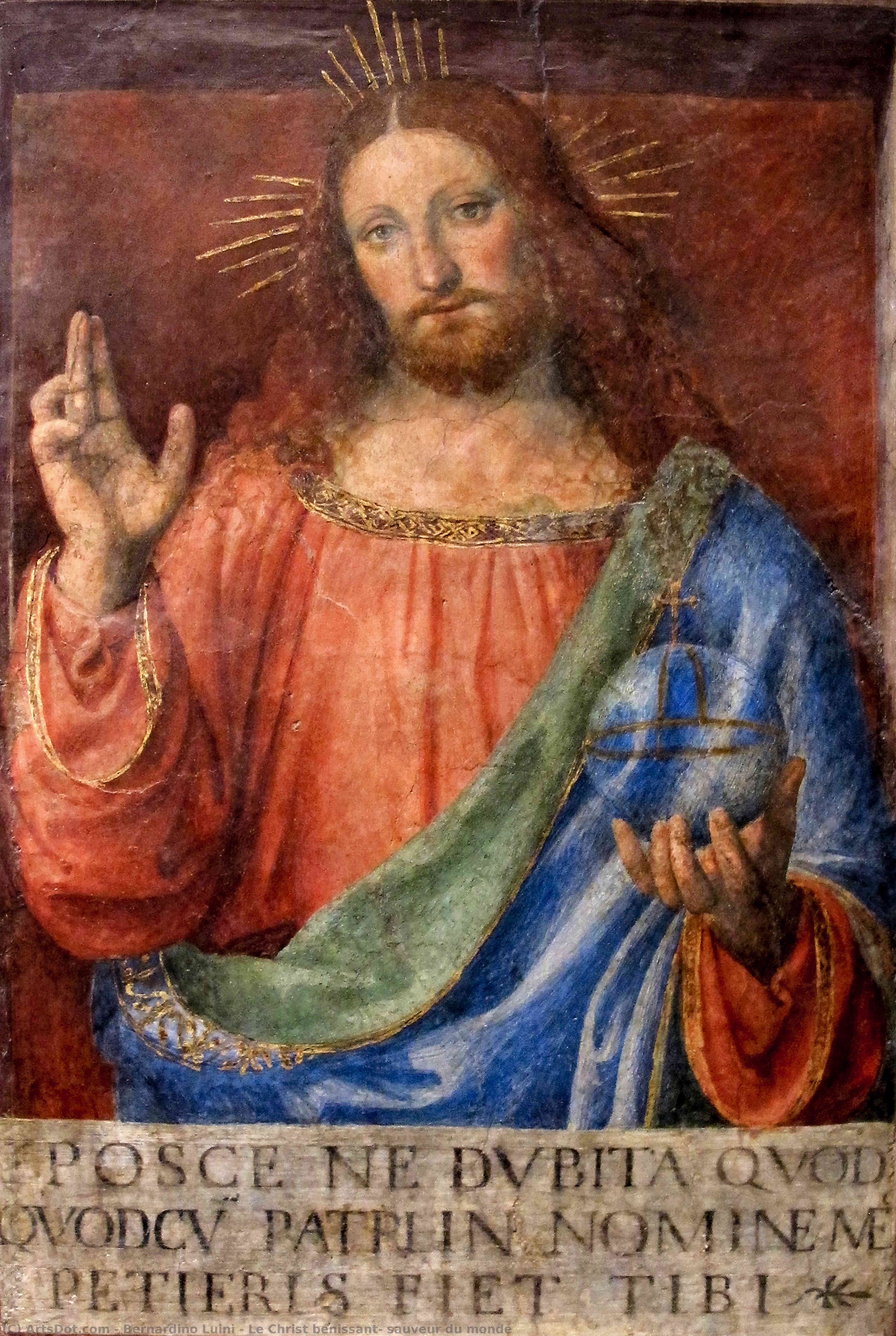 Le Christ Bénissant, Sauveur Du Monde — Bernardino Luini