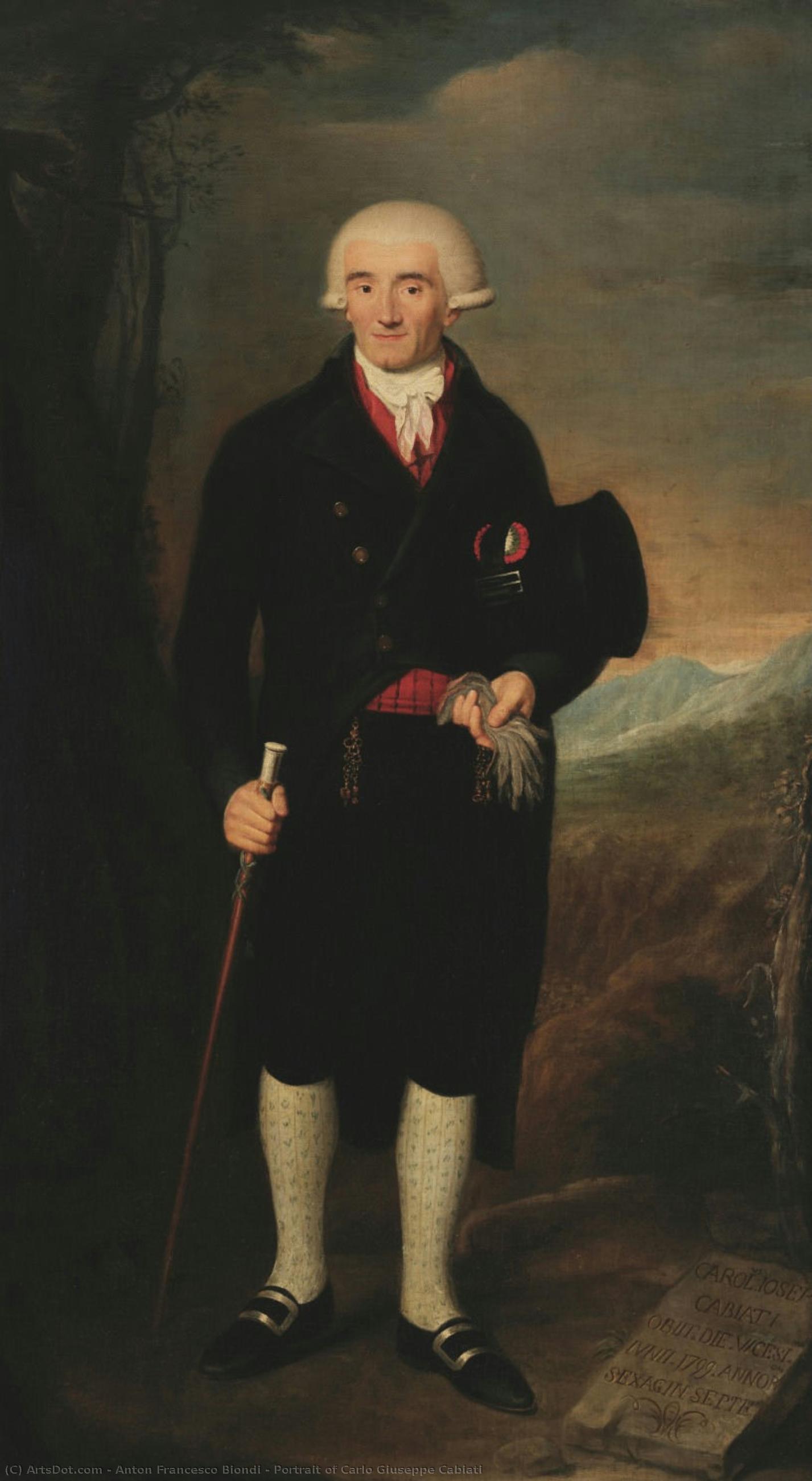 Portrait Of Carlo Giuseppe Cabiati — Anton Francesco Biondi