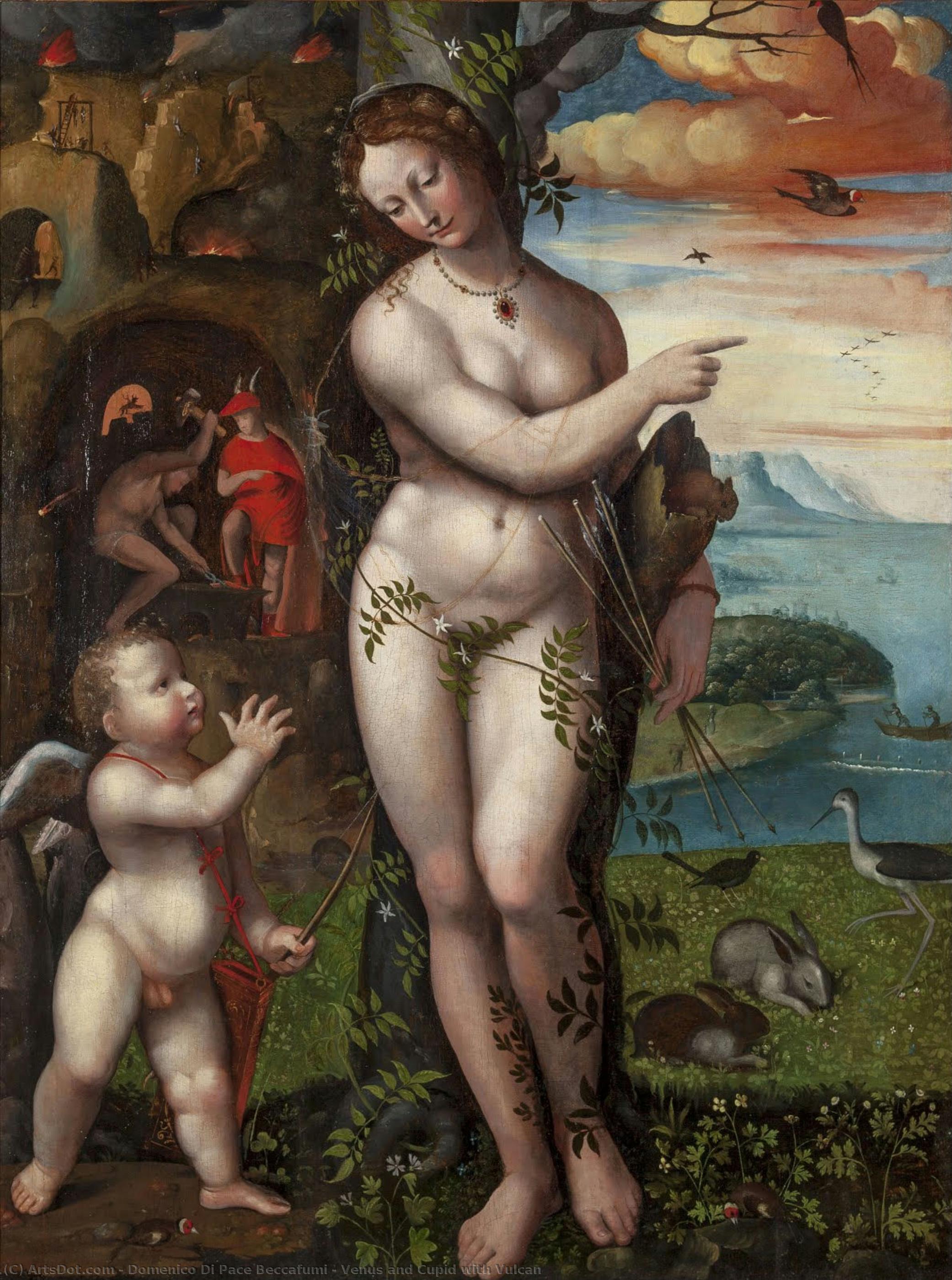 Venus And Cupid With Vulcan — Domenico Di Pace Beccafumi