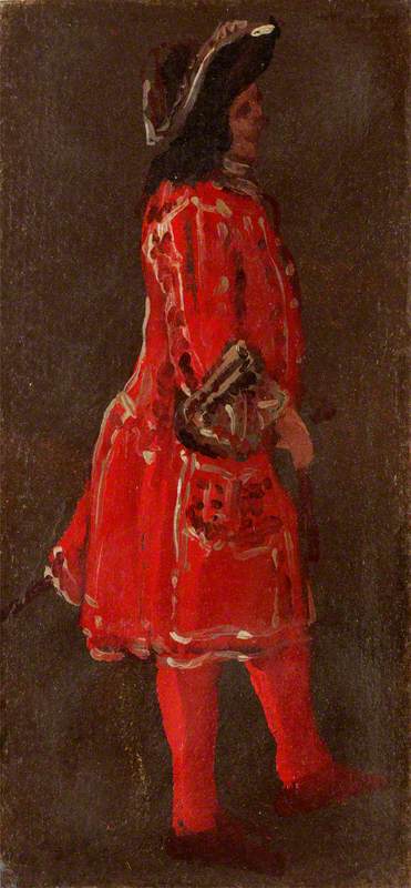 A Man Wearing A Red Coat — Luca Carlevaris