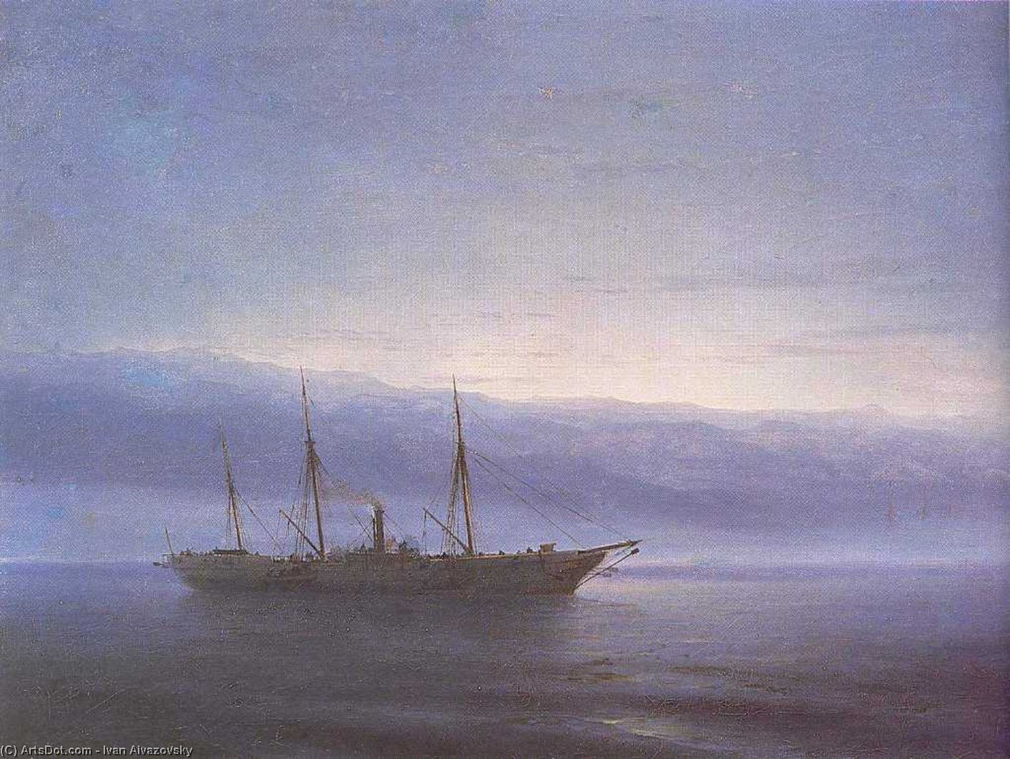 Before Battle. Ship. Constantinople — Ivan Konstantinovich Aivazovsky