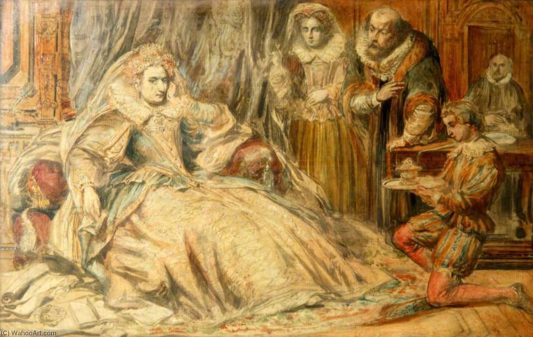 Elizabeth I And Courtiers — William Powell Frith