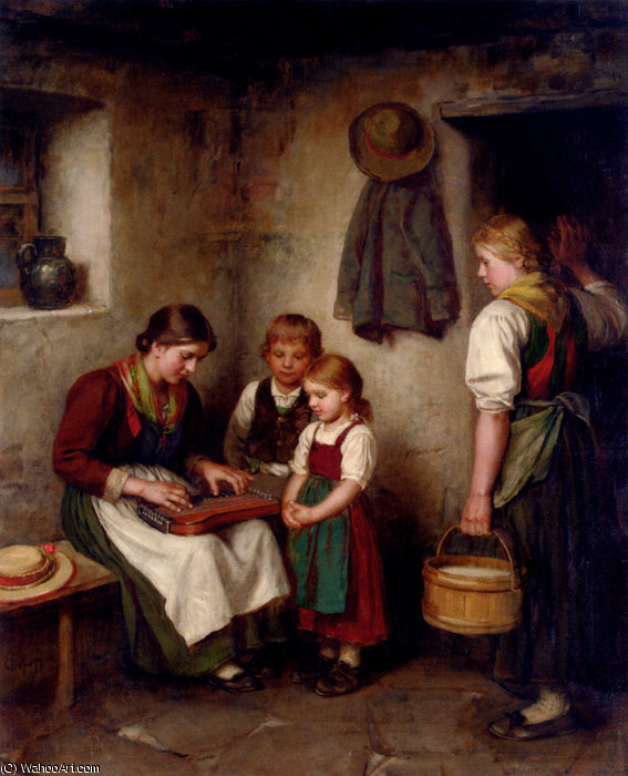 The Music Lesson — Franz Von Defregger