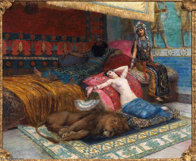L-esclave Et Le Lion — Georges Antoine Rochegrosse