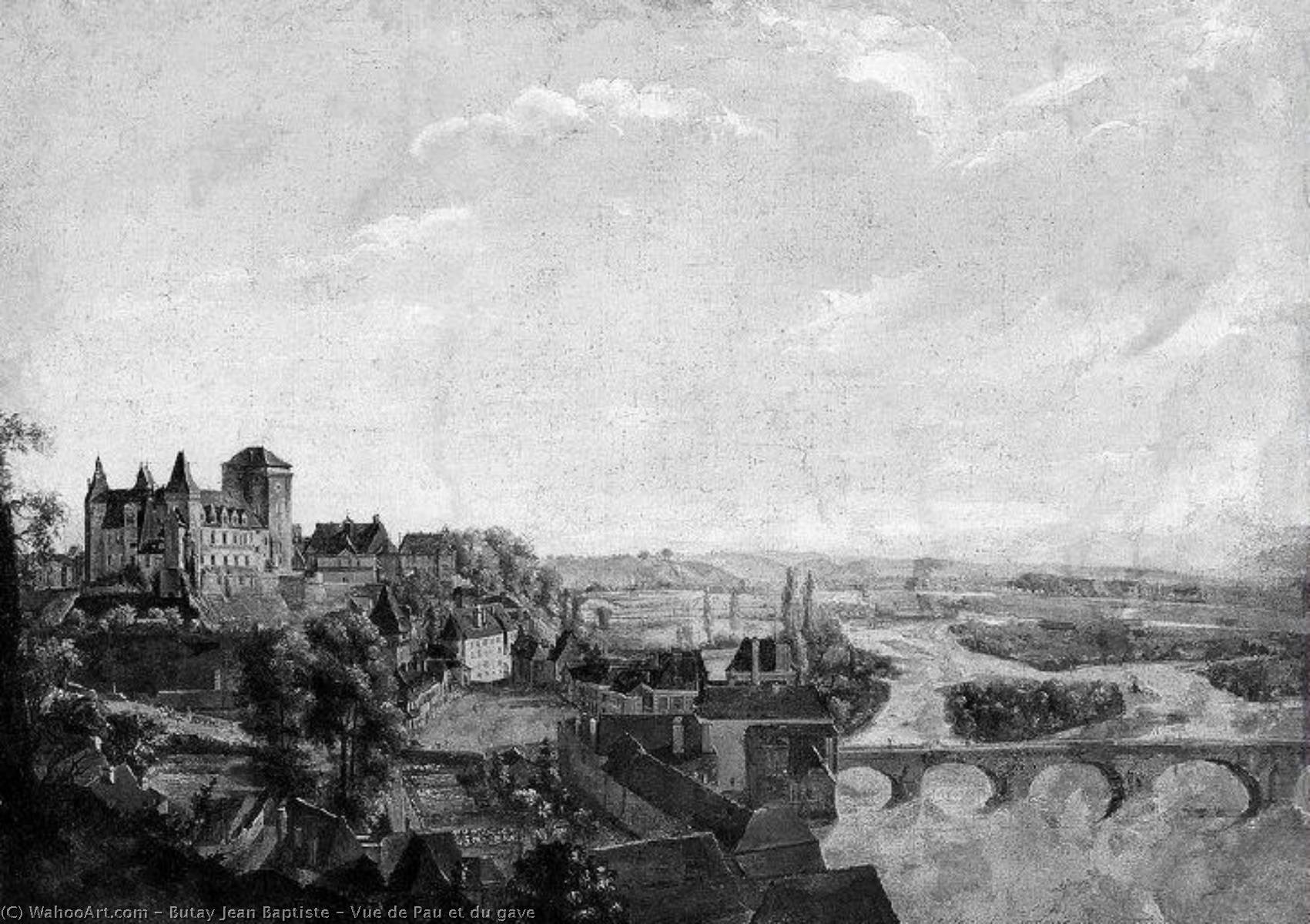 Vue De Pau Et Du Gave — Butay Jean Baptiste