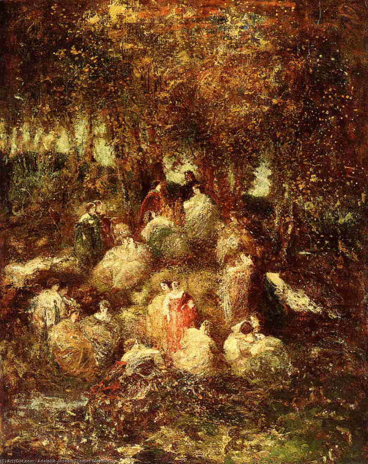 Rural Scene — Adolphe Joseph Thomas Monticelli