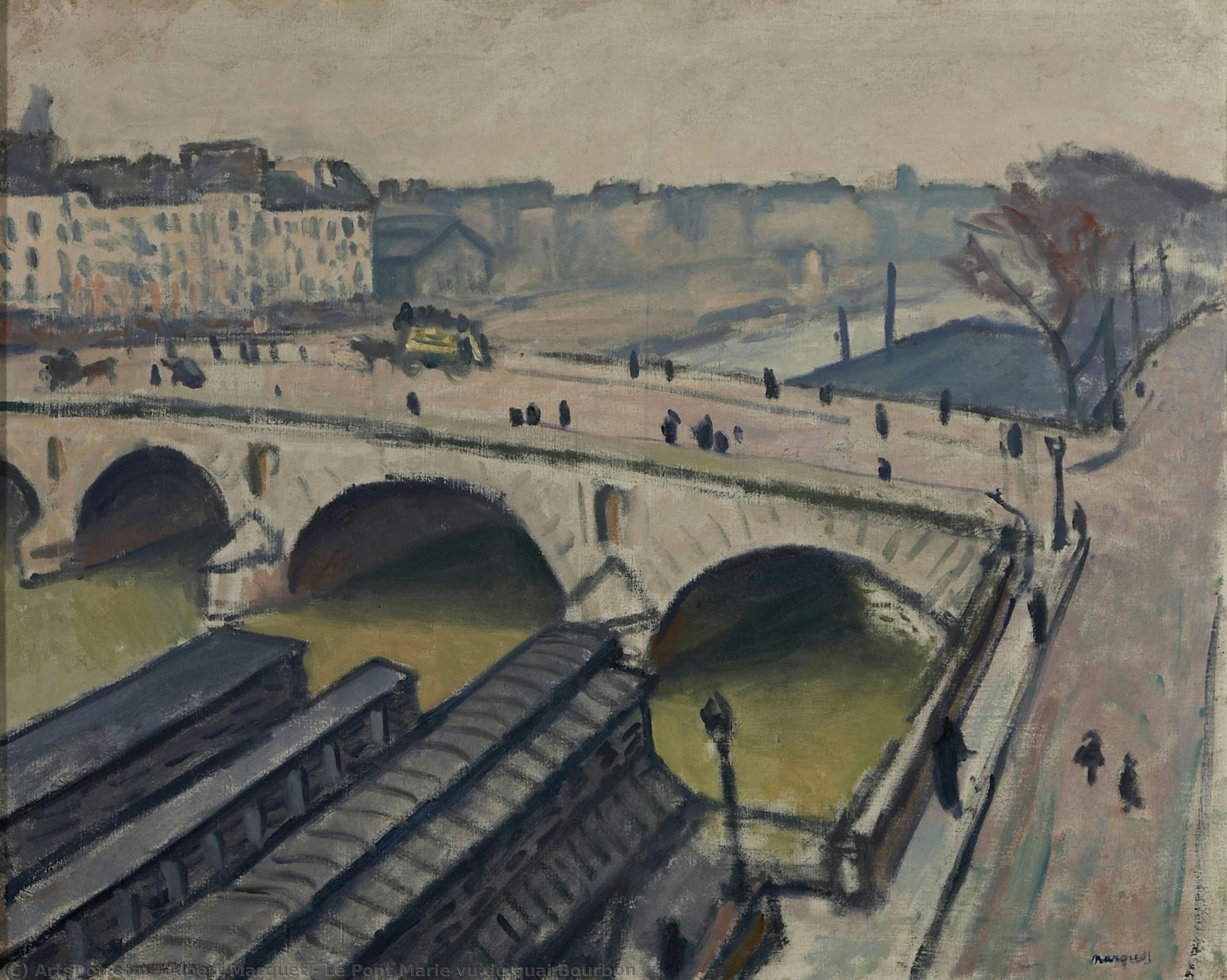Le Pont Marie Vu Du Quai Bourbon — Albert Marquet