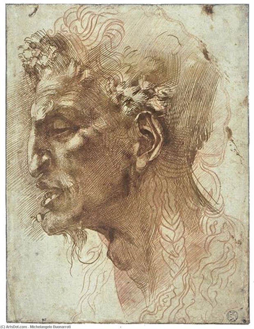 Satyr's Head — Michelangelo Buonarroti
