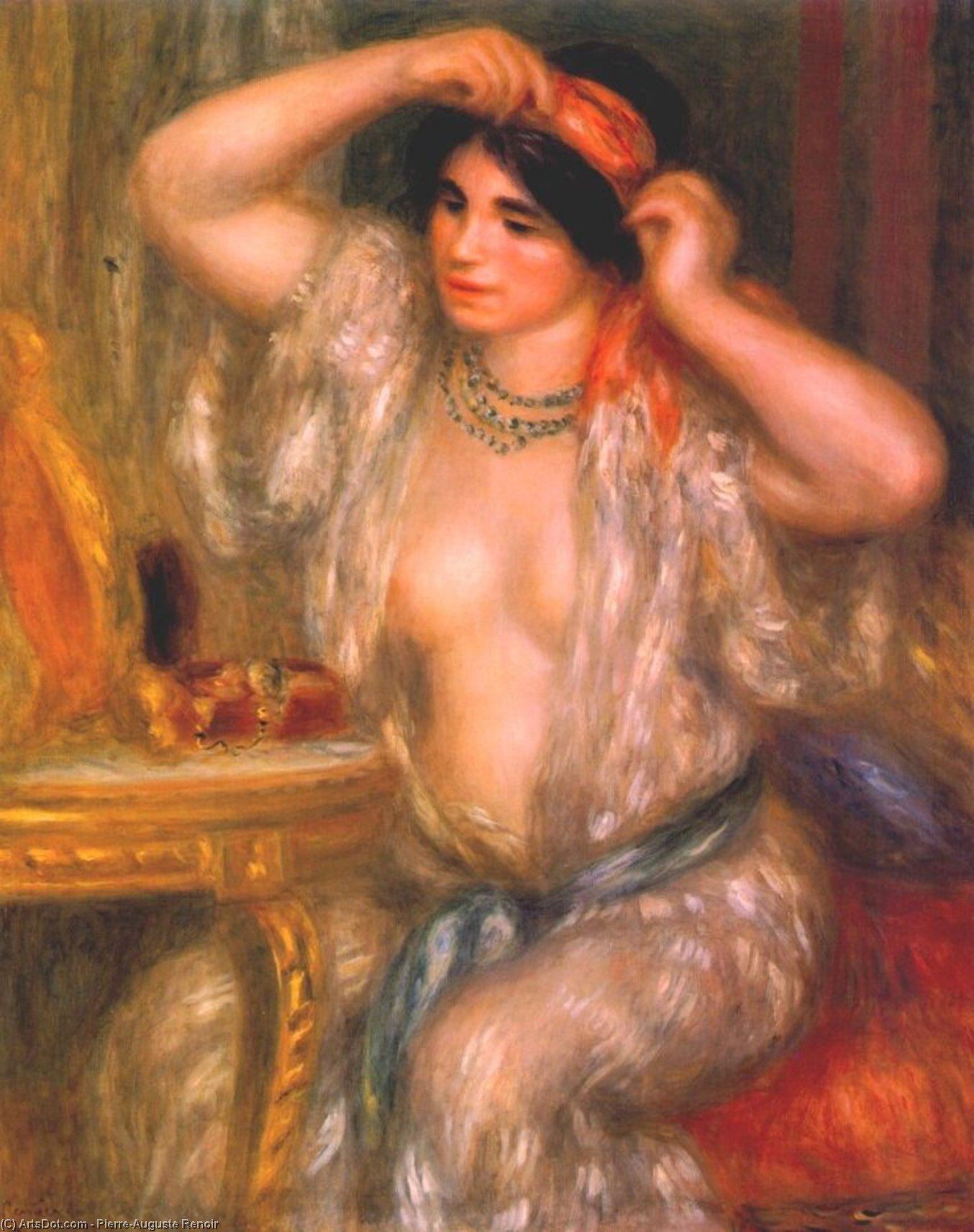 Gabrielle At The Mirror — Pierre-auguste Renoir