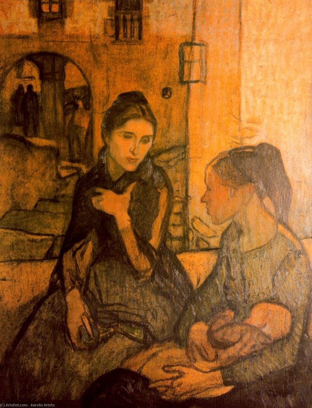 Jóvenes En La Calle — Aurelio Arteta