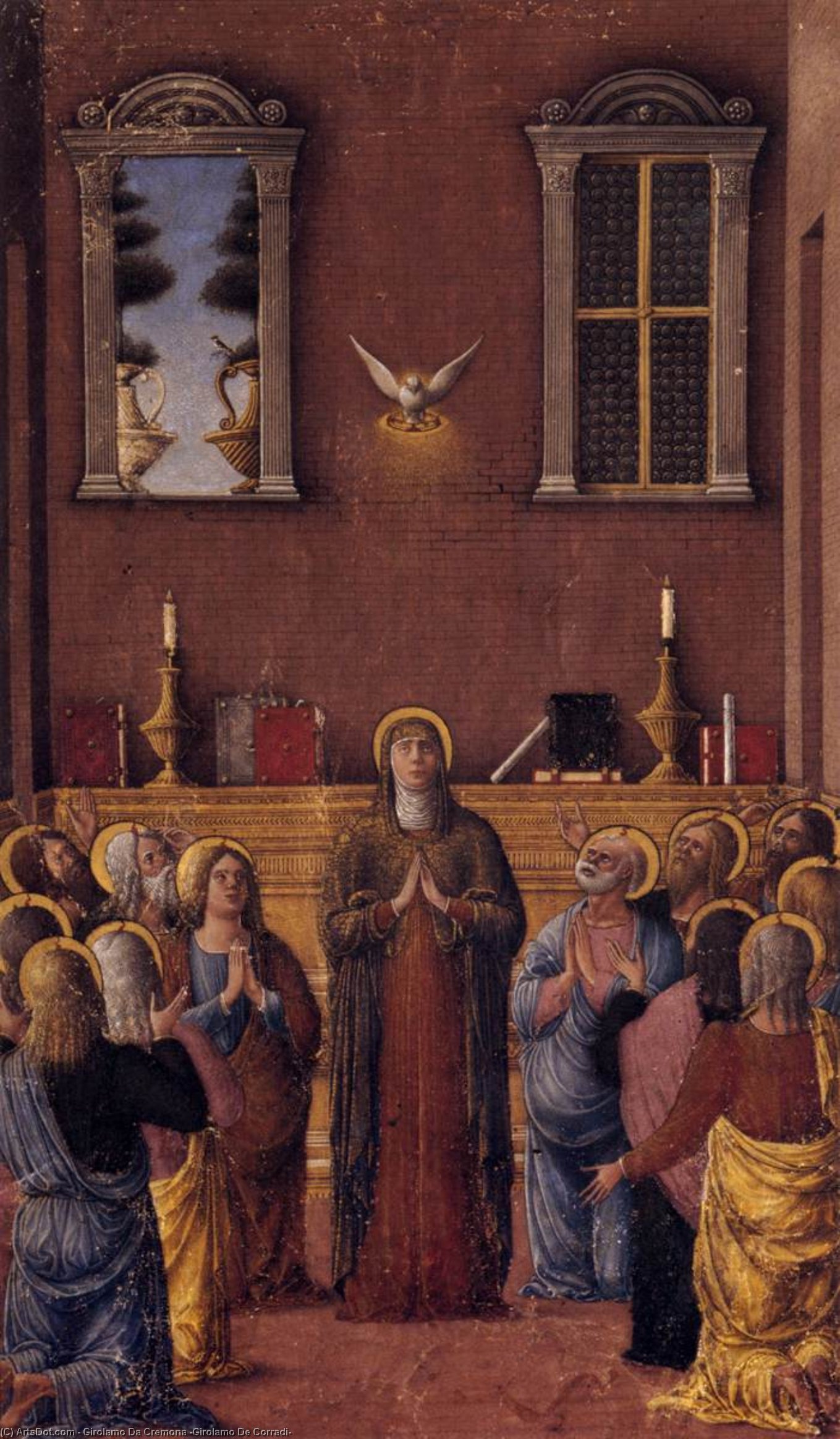 Pentecost — Girolamo Da Cremona (girolamo De Corradi)