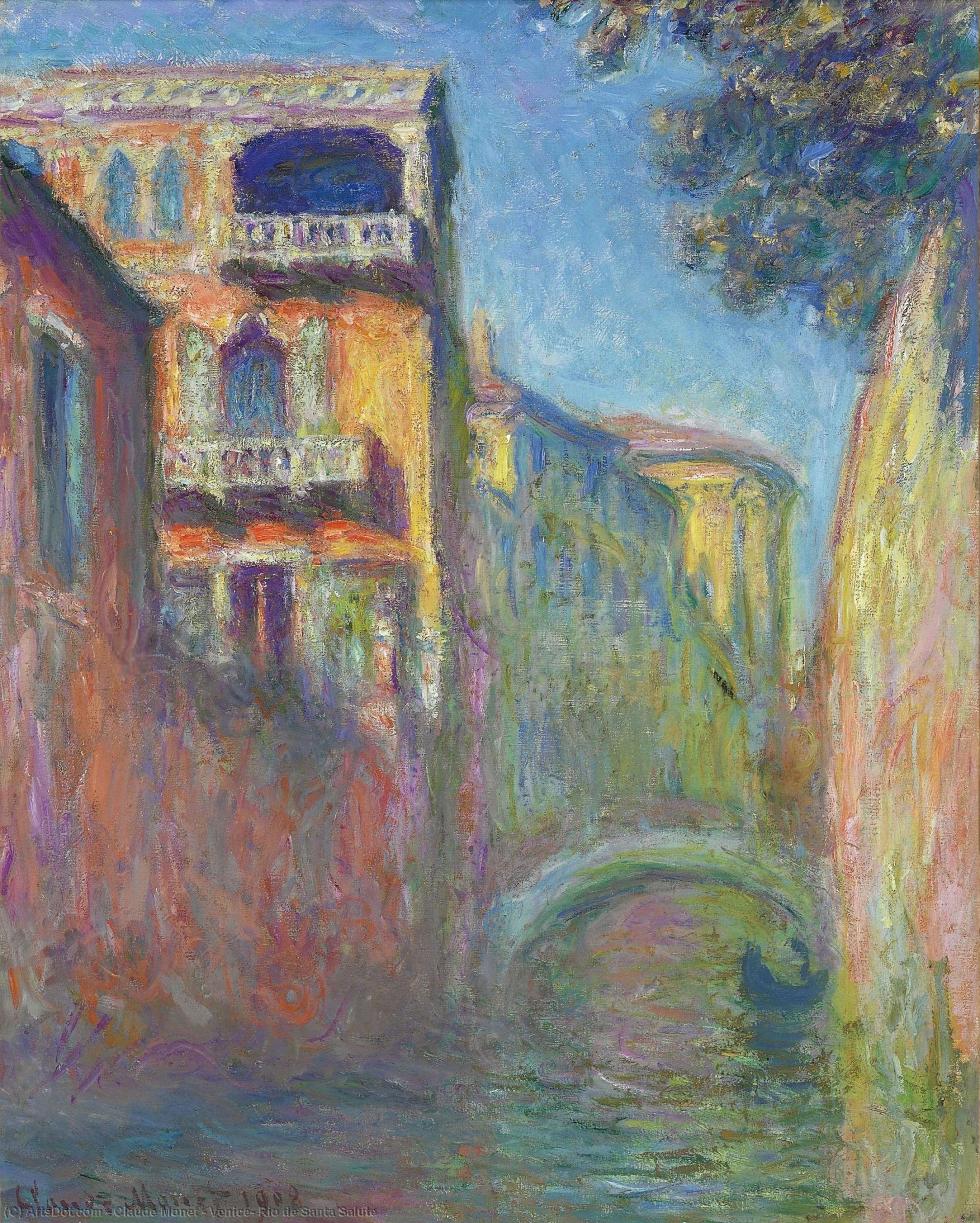 Venice, Rio De Santa Salute — Claude Monet